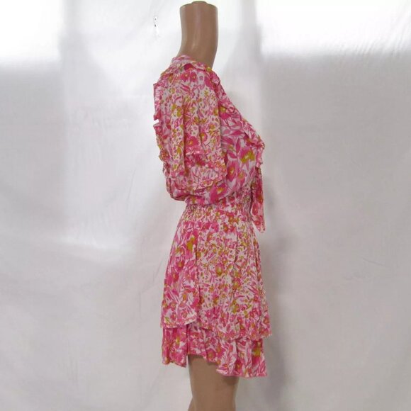 NEW POUPETTE ST BARTH Women's Size S Alyson Mini Dress Pink - Picture 6 of 6